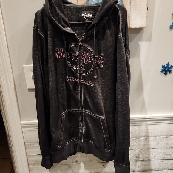 Hard Rock Cafe Other - Hard Rock Cafe Foxwoods Men's Black Hoodie Sz XXL
